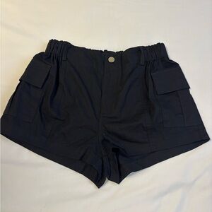 SHEIN Black Women's Cargo Shorts